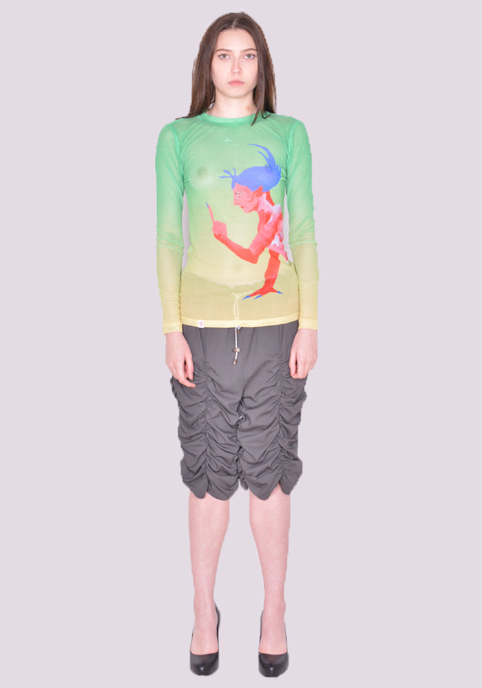 CHARLES JEFFREY LOVERBOY POWERMESH LONG SLEEVE T-SHIRT SS24 CHARLES JEFFREY LOVERBOY POWERMESH LONG SLEEVE T-SHIRT SS24