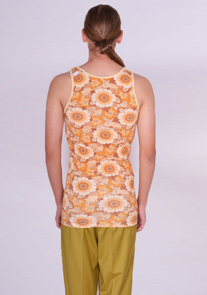 LU'U DAN WALLPAPER FLOWERS PRINT TANKTOP FW23 | DOSHABURI Online Shop