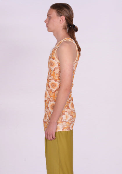 LU'U DAN WALLPAPER FLOWERS PRINT TANKTOP FW23 | DOSHABURI Online Shop