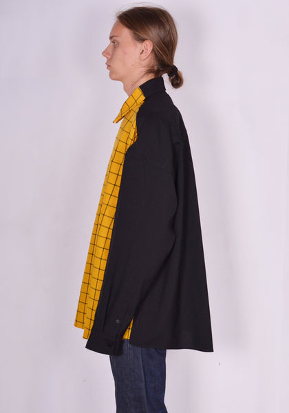 MARNI CUMU0278Q1 WOOL CHECK SHIRT MAIZE FW23 | DOSHABURI Online Shop