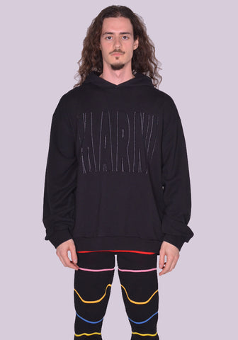 MARNI LOOPBACK SWEAT HOODIE BLACK SS23 | DOSHABURI Online Shop