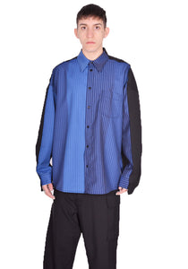 MARNI CUMU0278Q1 UTWA14 STB94 SHIRT DEGRADE STRIPE WOOL BLUEMARINE SS24 | DOSHABURI Online Shop