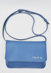 MARNI PHMI0023U0 SHOULDER POCHETTE MOSS BLUE SS24 | DOSHABURI Online Shop