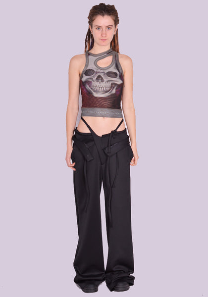 OTTOLINGER 2302410 DOUBLE WAISTBAND SUIT TROUSERS BLACK SS24 | DOSHABURI Online Shop