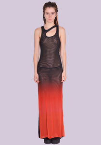 OTTOLINGER 0102702 MESH MAXI TANK-DRESS FADE PRINT SS24 | DOSHABURI Online Shop