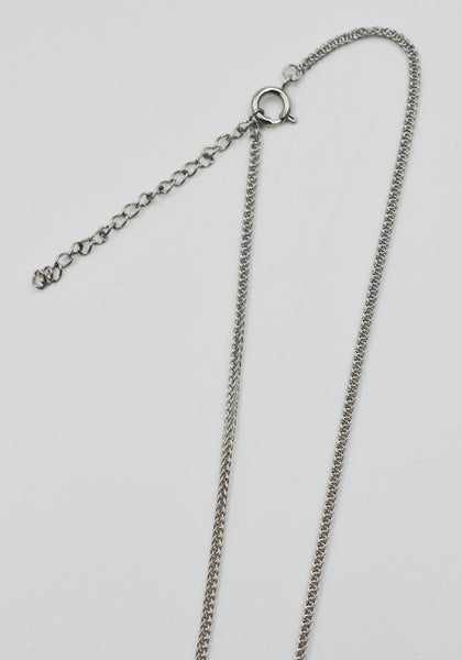 OTTOLINGER 125-903125-01 DIPPED PEARL CHAIN NECKLACE SILVER/RED (New Season FW25)