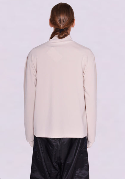 RANDOM IDENTITIES JS-97R-22 MOCK NECK LONG SLEEVE TOP CREAM (New Season SS24)