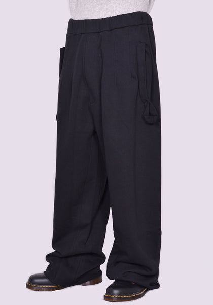 RANDOM IDENTITIES WIDE SWEATPANTS BLACK SS23 | DOSHABURI Online Shop