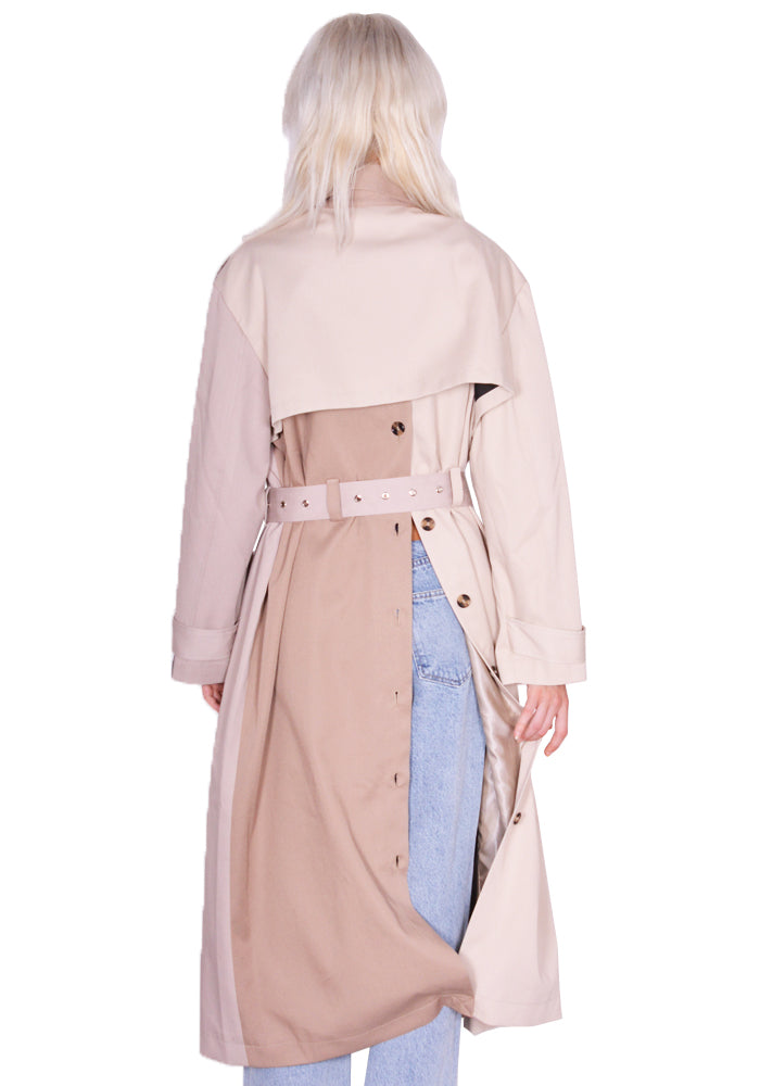 ROKH R8CA69 VM 43 LONG TRENCH COAT MULTI-BEIGE FW23 | 50%OFF ROKH R8CA69 VM 43 LONG TRENCH COAT MULTI-BEIGE FW23 | 50%OFF