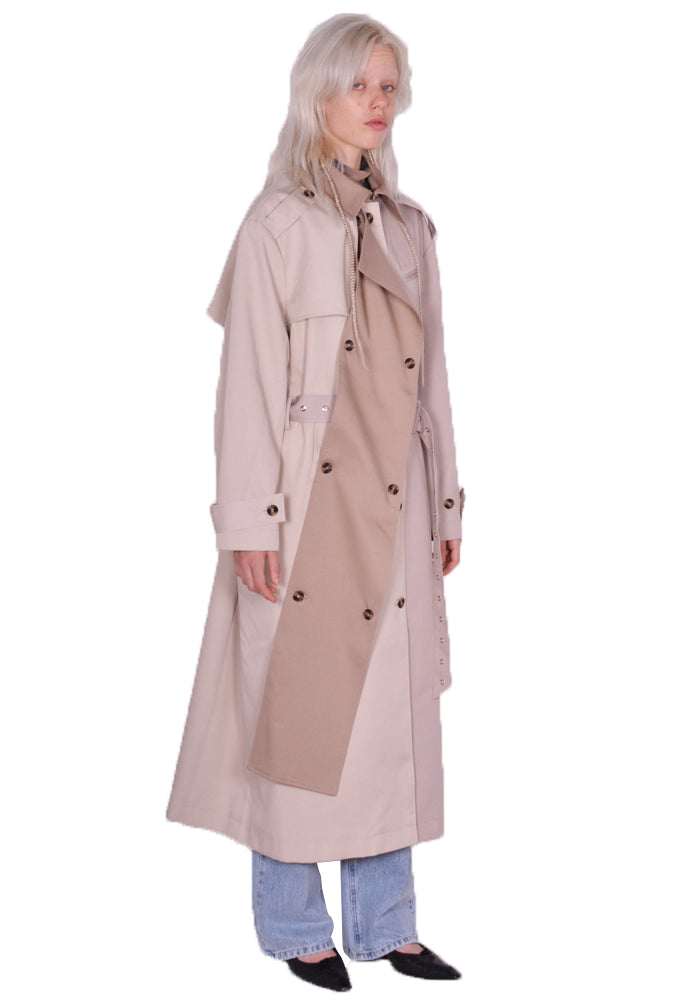 rokh】IVORY nylon DECKARD TRENCH COAT 【公式通販】