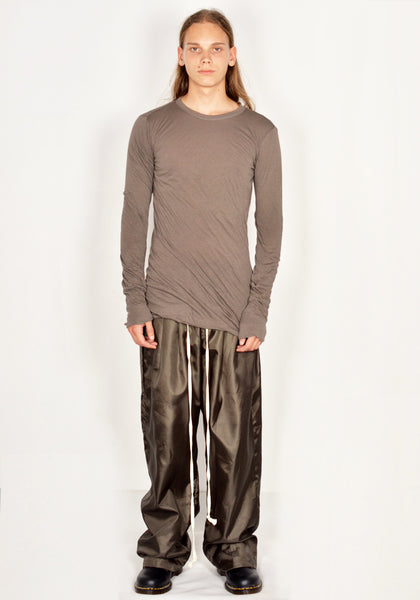 RICK OWENS DOUBLE LAYERED LONG SLEEVE T-SHIRT DUST FW23 | DOSHABURI Online Shop