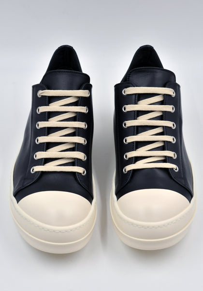 RICK OWENS RU02C7891 LPO 911 LOW SNEAKERS BLACK/MILK FW23 | DOSHABURI Shop