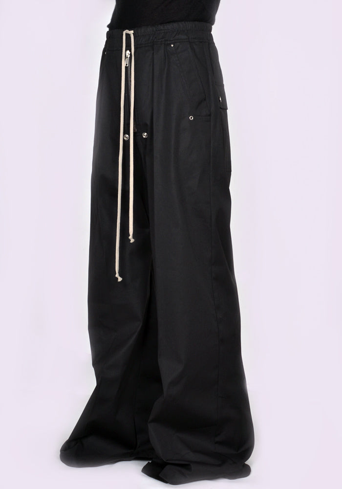 RICK OWENS MEN RU02C7366 TE WIDE BELA PANTS BLACK (New Season FW23)