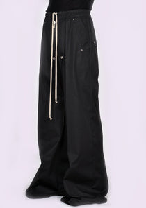 RICK OWENS MEN RU02C7366 TE WIDE BELA PANTS BLACK FW23 | DOSHABURI Online Shop