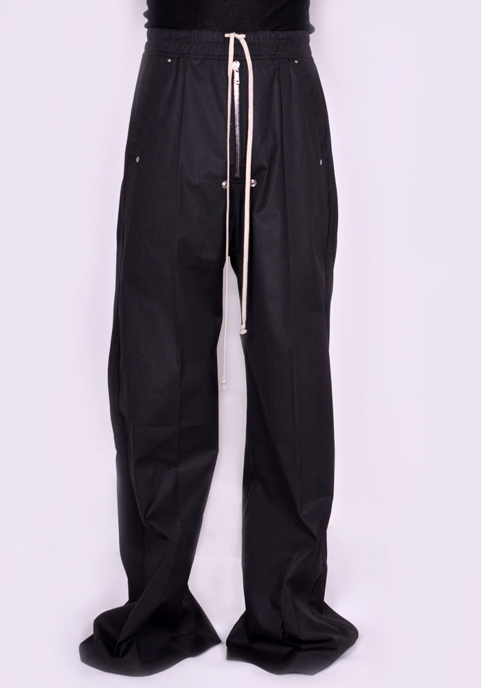 RICK OWENS MEN TE WIDE BELA PANTS BLACK FW23 | DOSHABURI Online Shop