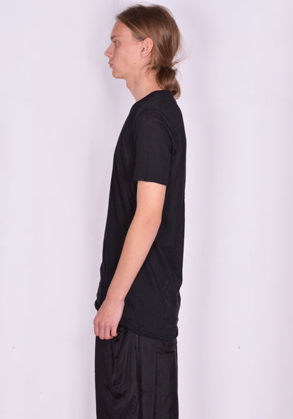 RICK OWENS MEN RU01D3251 UC BASIC T-SHIRT BLACK