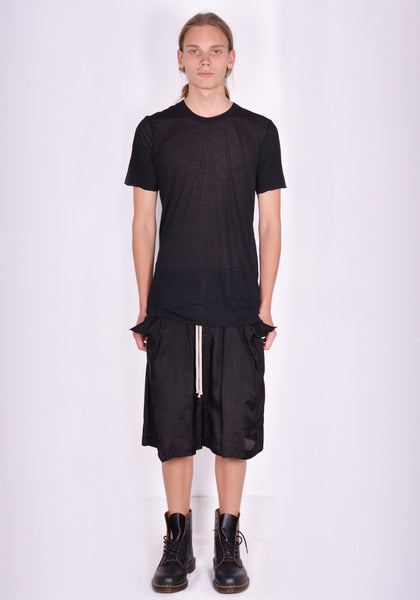 RICK OWENS MEN RU01D3251 UC BASIC T-SHIRT BLACK