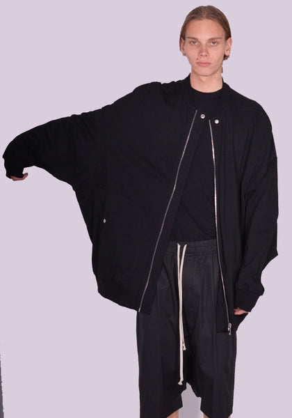 RICK OWENS MEN RU01D3243 BA 09 JUMBO PETER FLIGHT JACKET BLACK SS24 | DOSHABURI Online Shop