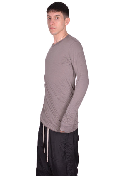 RICK OWENS RU01D3257 UC DOUBLE LAYERED LONG SLEEVE T-SHIRT DUST SS24 | DOSHABURI Online Shop