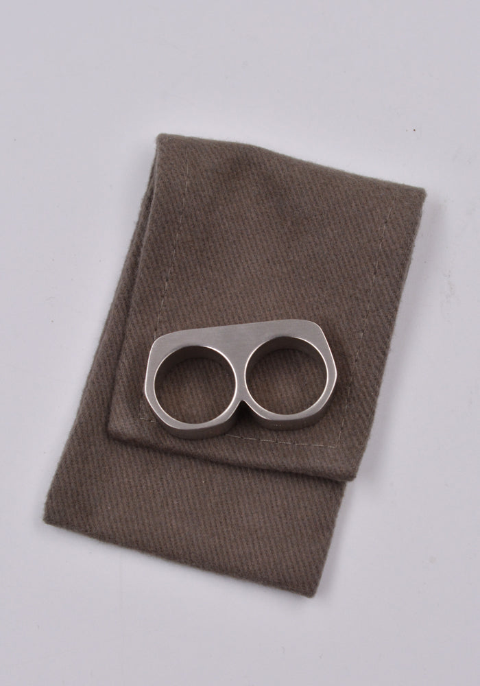 RICK OWENS MEN DOUBLE GRILL RING PALLADIO SS24 | DOSHABURI