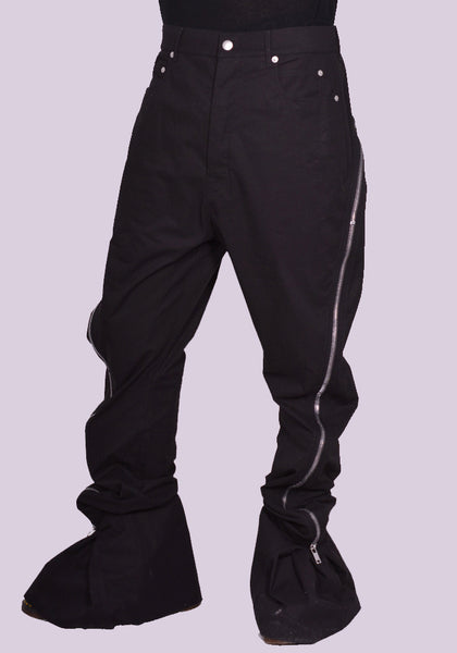 RICK OWENS MEN RU01D3343 P BOLAN BANANA TROUSERS BLACK SS24 | DOSHABURI Online Shop