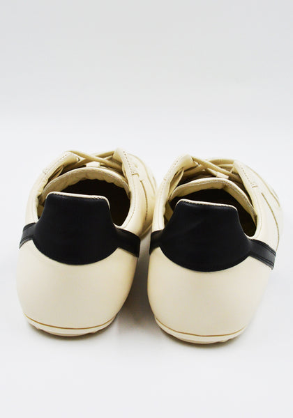 RICK OWENS MEN RU02E1889 LCO MINIMAL SNEAKERS MILK/BLACK/MILK (New Season FW25)