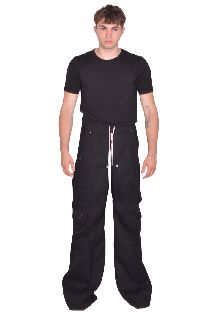 RICK OWENS CARGO BELAS PANTS BLACK FW25 | Sale 50%OFF | DOHABURI