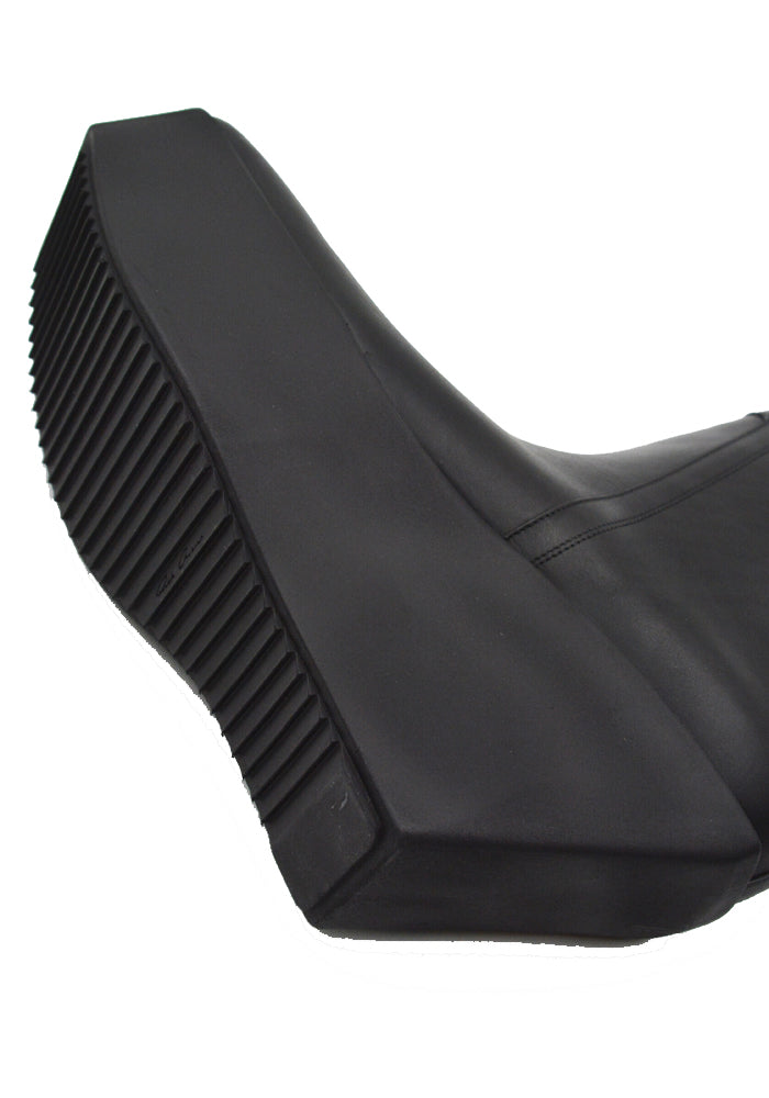 RICK OWENS SLIVER PLATFORM WINGED KOWBOY BOOTS SS25
