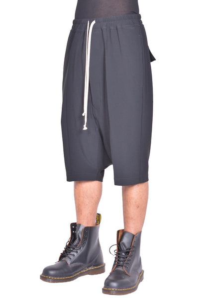 RICK OWENS MEN RU02F4384 HY RICK'S PODS SHORTS BLACK
