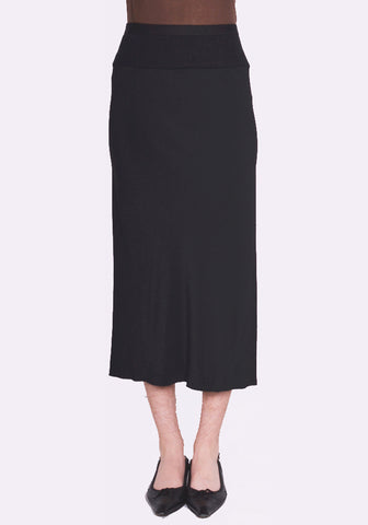 RICK OWENS KNEE BIAS SKIRT BLACK FW23 | DOSHABURI Online Shop