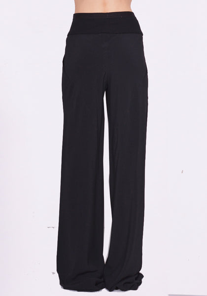 RICK OWENS WOMEN RO02C1301 CC 09 BIAS PANTS BLACK FW23 | DOSHABURI Online Shop