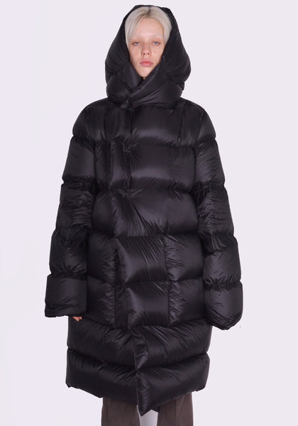 RICK OWENS WOMEN RP02C1916 NPD3 09 DOWM COAT BLACK FW23 | DOSHABURI Online Shop