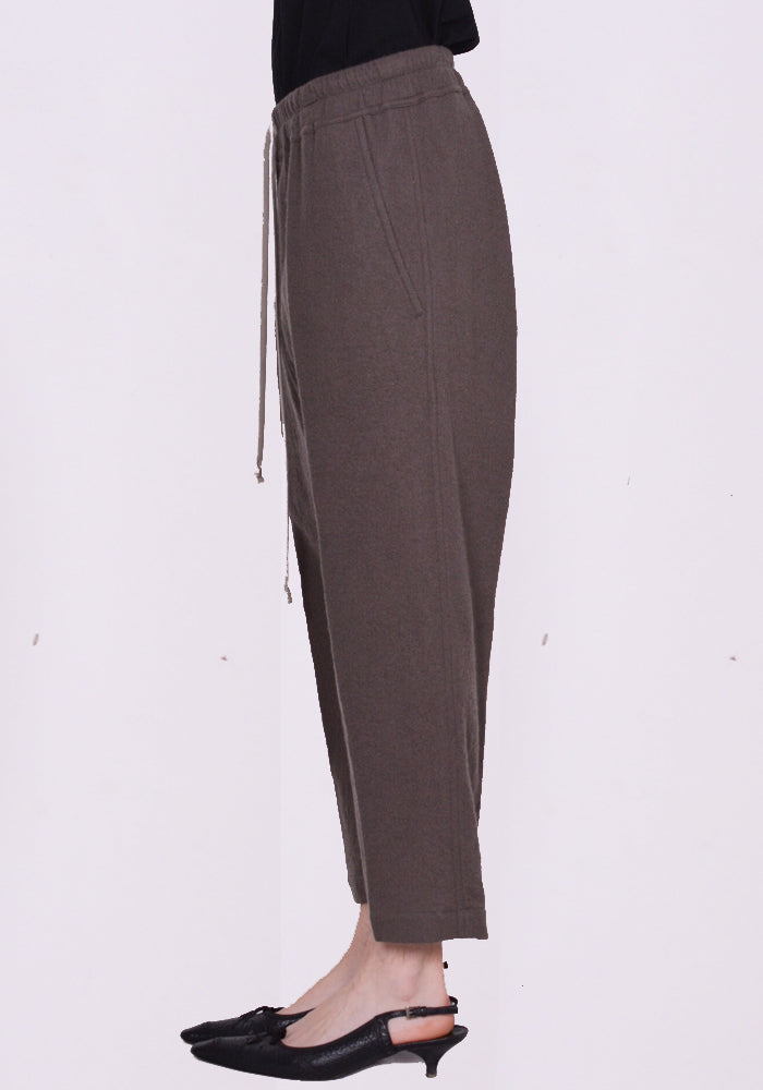 RICK OWENS DRAWSTRING CROPPED PANTS DUST FW23 | 50%OFF SALE