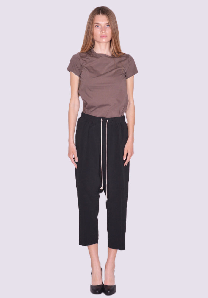 RICK OWENS WOMEN DRAWSTRING CROPPED PANTS SS23 | DOSHABURI Online Shop