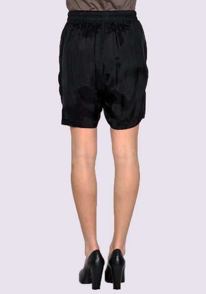 RICK OWENS WOMEN RP01C5315 J PENTA BOXERS SHORTS BLACK SS23 | DOSHABURI Online Shop