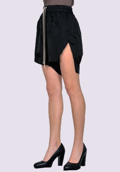 RICK OWENS WOMEN RP01C5315 J PENTA BOXERS SHORTS BLACK SS23 | DOSHABURI Online Shop