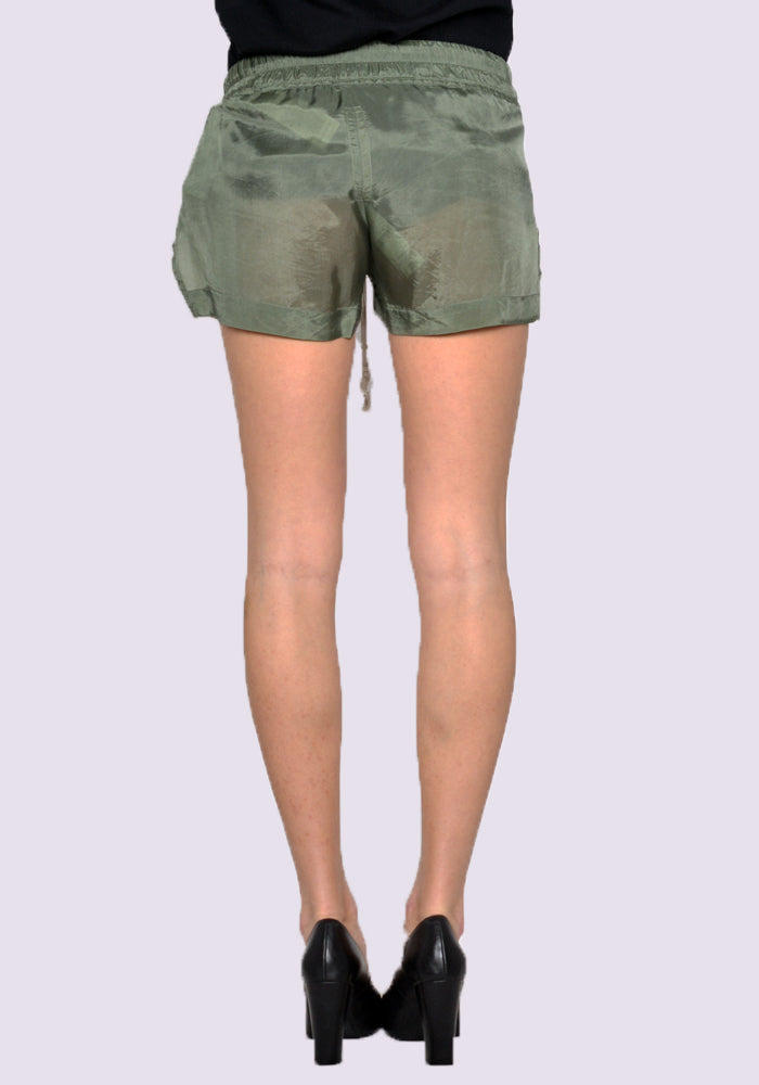 RICK OWENS WOMEN BOXER SHORTS MOSS SS23 | 50%OFF SALE