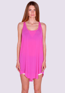 RICK OWENS WOMEN RO01C5151 BZ 13 LOOSE TANKTOP HOT PINK SS23 | DOSHABURI Online Shop