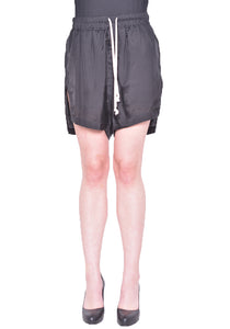 RICK OWENS WOMEN RP01D2351 J BOXER SHORTS BLACK SS24 | DOSHABURI Online Shop