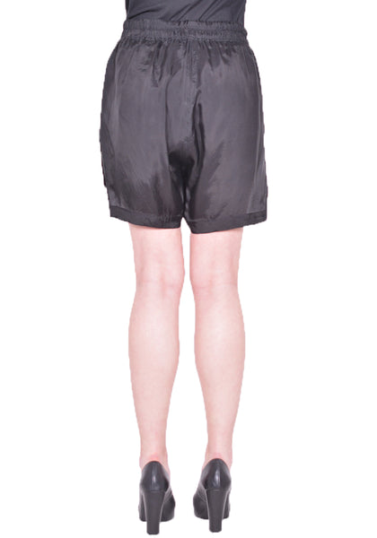 RICK OWENS WOMEN RP01D2351 J BOXER SHORTS BLACK SS24 | DOSHABURI Online Shop