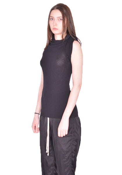 RICK OWENS WOMEN RO01D2680 VI 09 KNITTED TWIST TOP SS24 | DOSHABURI Online Shop