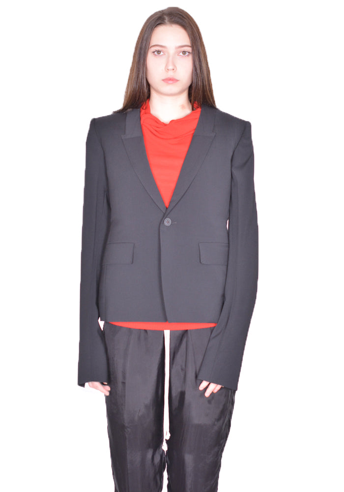 RICK OWENS WOMEN RP01D2764 WL 60CM SOFT BLAZER LACK SS24 | DOSHABURI Online Shop