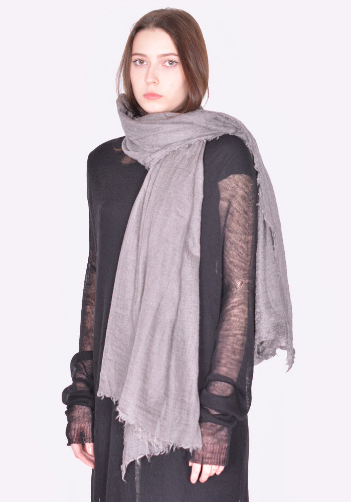 RICK OWENS WOMEN FOLLO SCARF DUST SS24 | DOSHABURI Online Shop