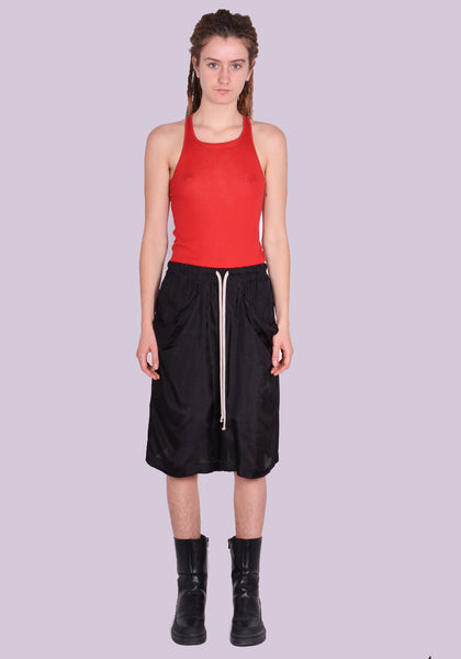 RICK OWENS WOMENS LIDO BOXER SHORTS BLACK SS24｜DOSHABURI Online Shop