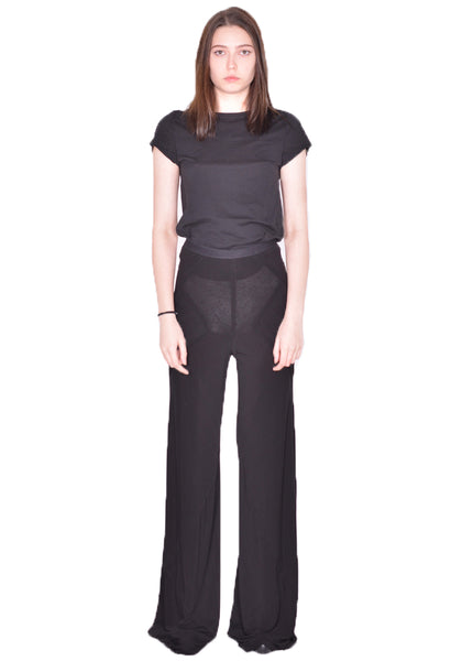 RICK OWENS WOMEN RO01D2301 HBZ BIAS PANTS BLACK SS24 | DOSHABURI Online Shop