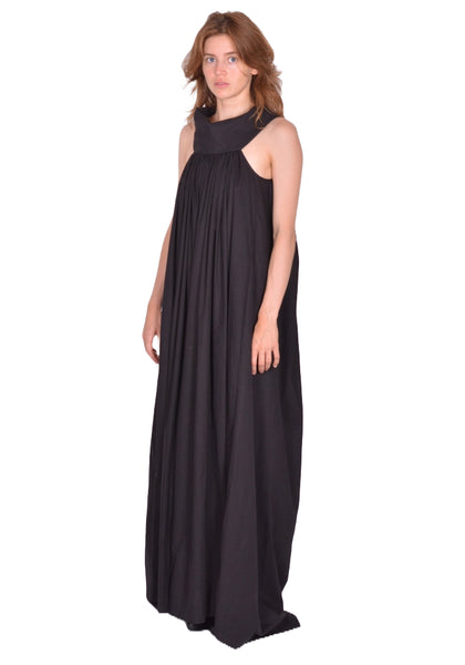 RICK OWENS WOMEN RP01E7573 P CHALICE GOWN DRESS BLACK
