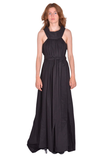 RICK OWENS WOMEN RP01E7573 P CHALICE GOWN DRESS BLACK