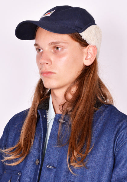 SKY HIGH FARM SHF04K040-1 UNISEX LOGO LABEL CAP NAVY