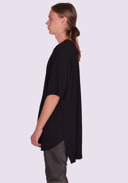 YUIKI SHIMOJI OVERSIZE T-SHIRT BLACK | DOSHABURI Online Shop