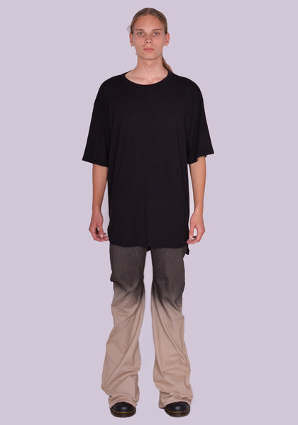 YUIKI SHIMOJI OVERSIZE T-SHIRT BLACK | DOSHABURI Online Shop